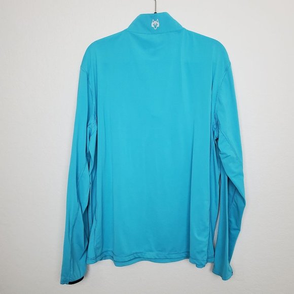 Greyson Tate Sweater Mens Size L Swordfish Blue 1/4 Quarter Zip Pullover Golf - Picture 8 of 10